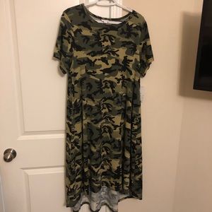 Lularoe Camo Carly Dress (L)